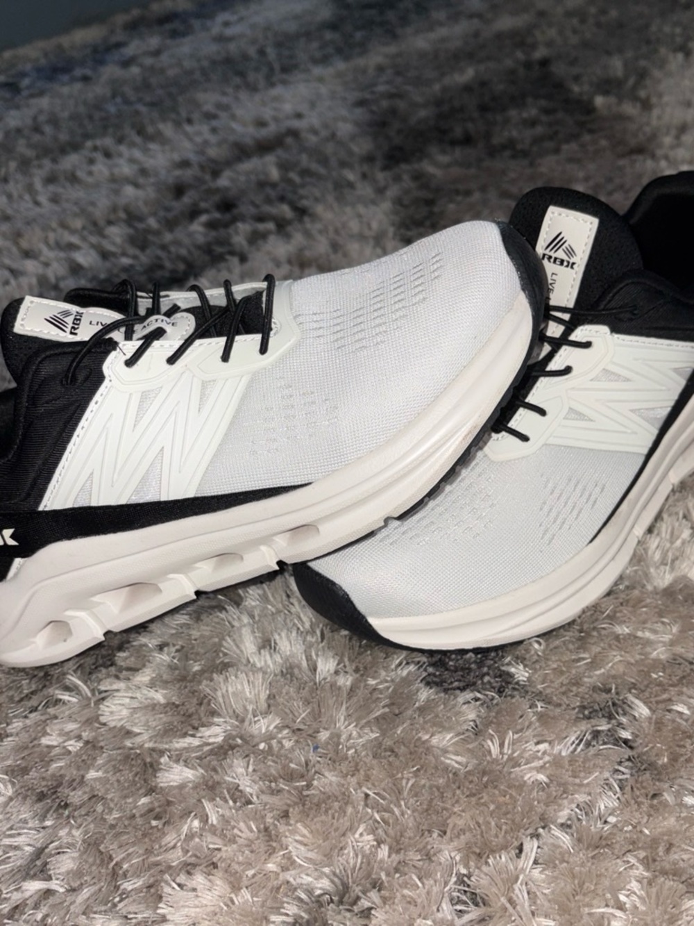 Unisex Performance Running Shoes - White and Black